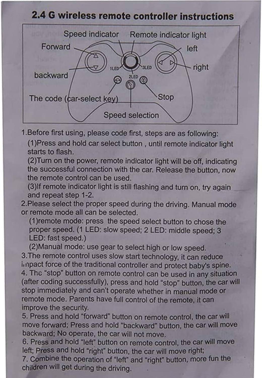 12V Children's Electric Car Bluetooth Remote Control Receiver Z81607