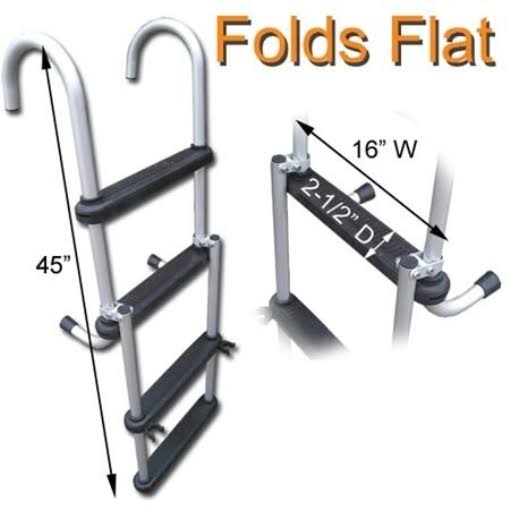 4 Step Folding Boarding Ladder 300 lb Capacity M671637
