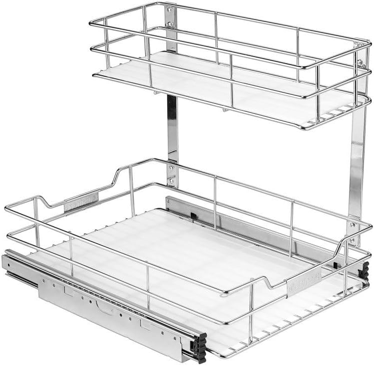 2-Tier Sliding Cabinet Organizer L55686