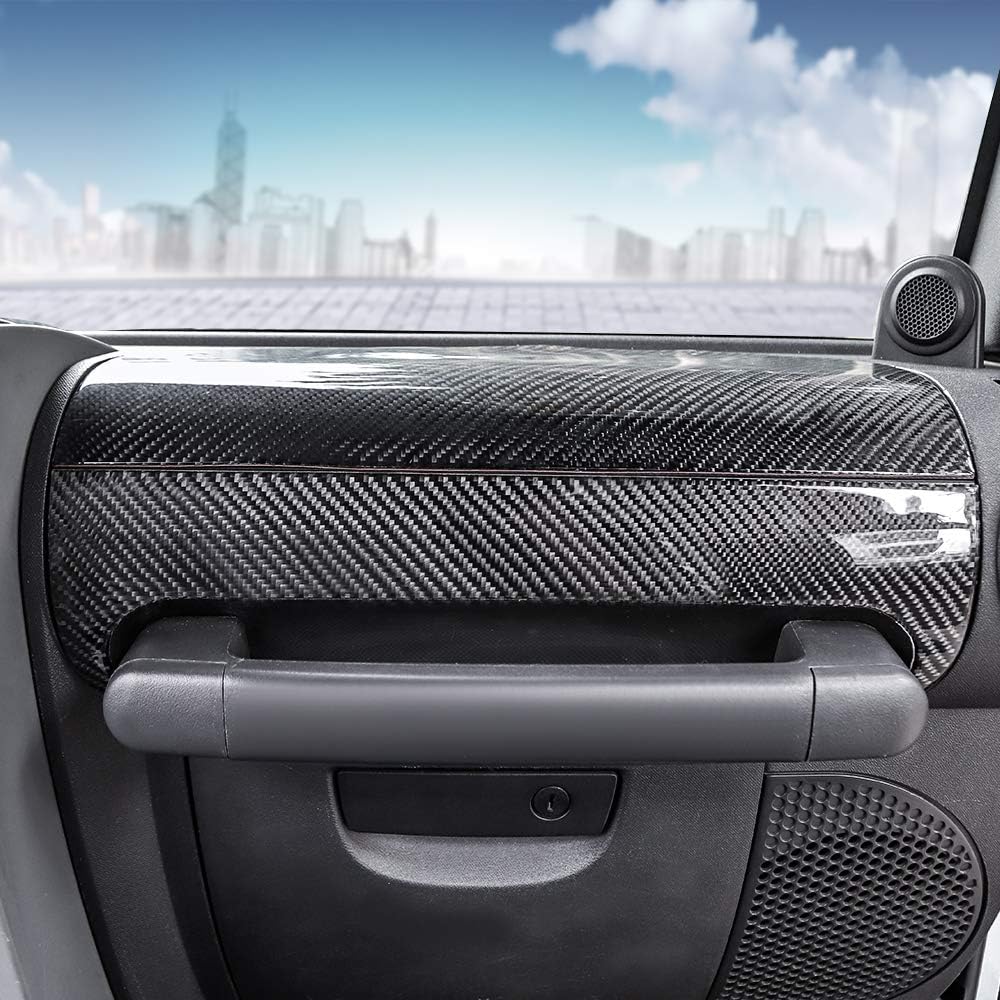 Co-Pilot Armrest Box Trim Sticker Kit Carbon Fiber Pattern W675139