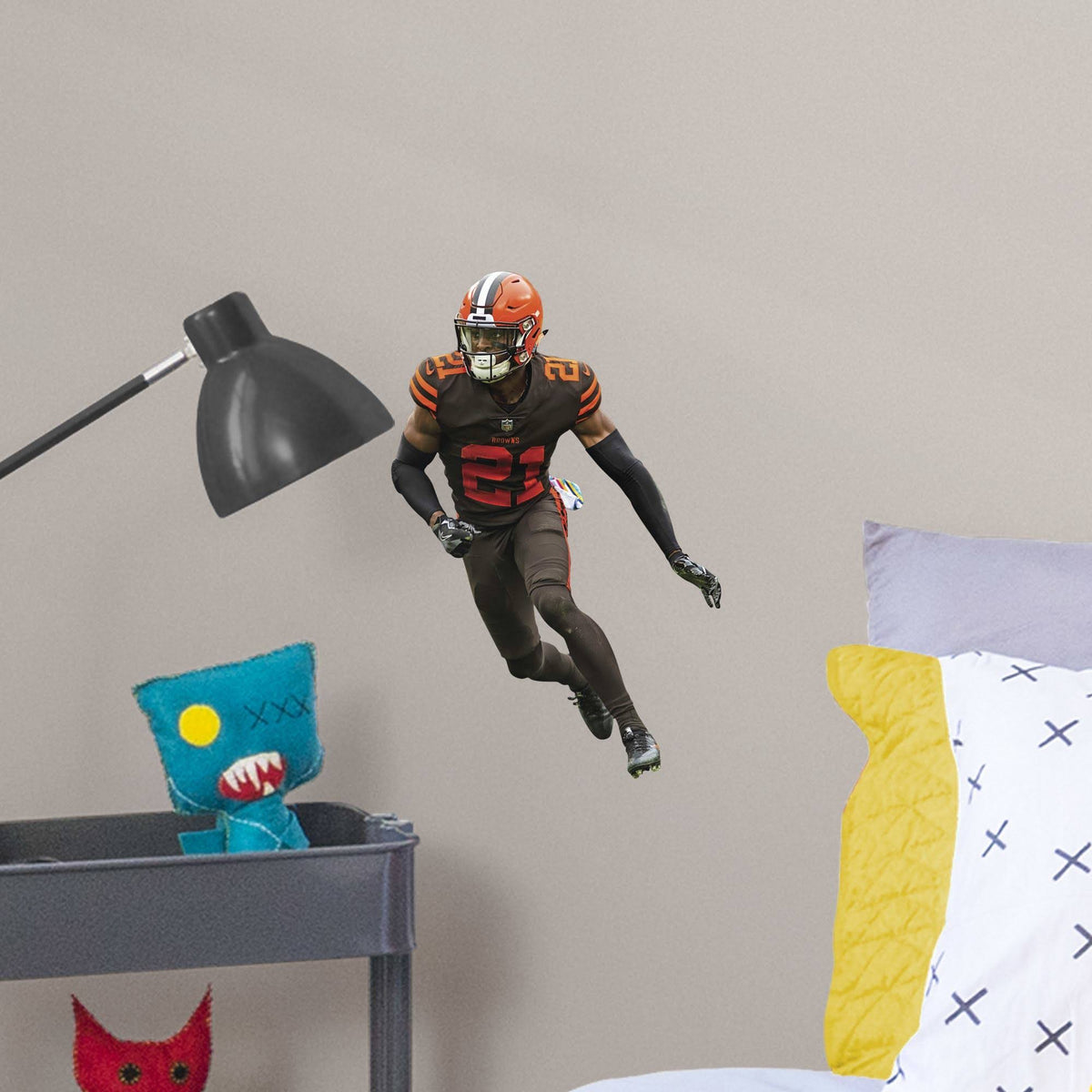 Officially Licensed NFL Removable Wall Decal Giant Athlete + 2 Wall Decals Z787665