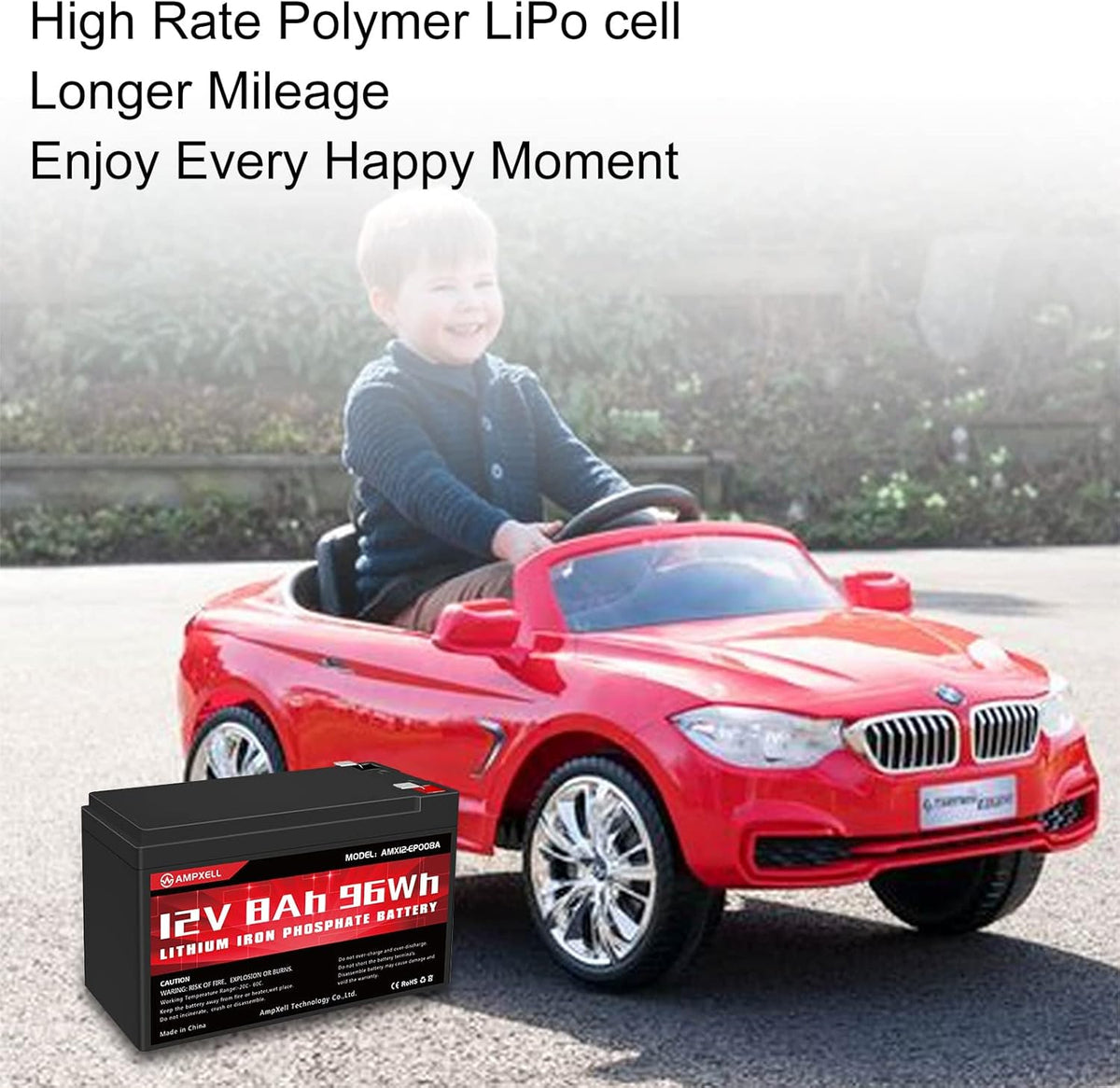 12V 8Ah LiFePO4 Deep Cycle Battery N43185