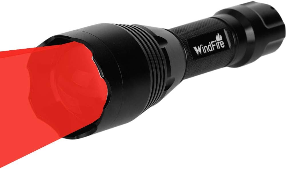 Red Adjustable Focus LED Flashlight J52633