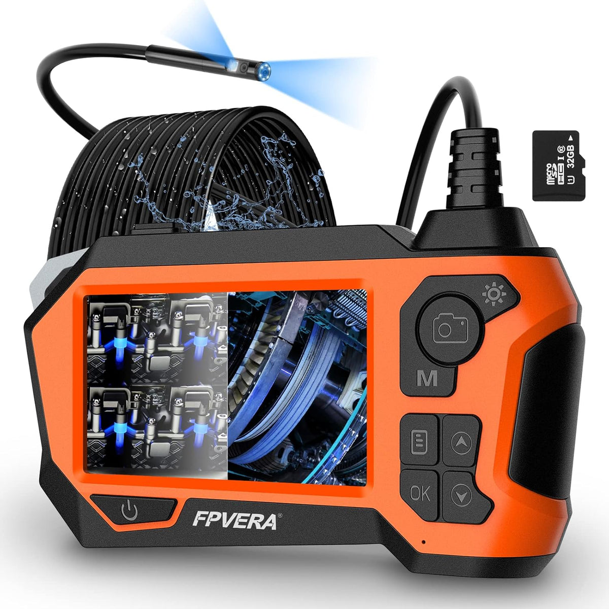 1080P Dual Lens IP68 Waterproof Inspection Camera B5378