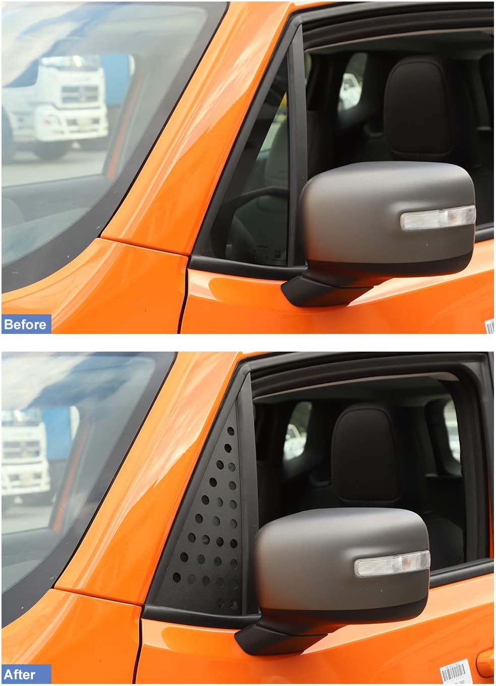 Car Front & Rear Window Triangle Glass Panel Cover Trim G282356