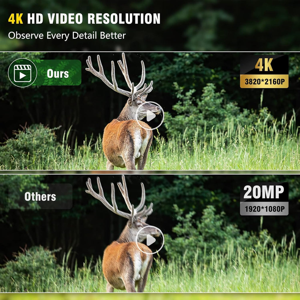 4K 32MP Wildlife Trail Camera with Night Vision T115224