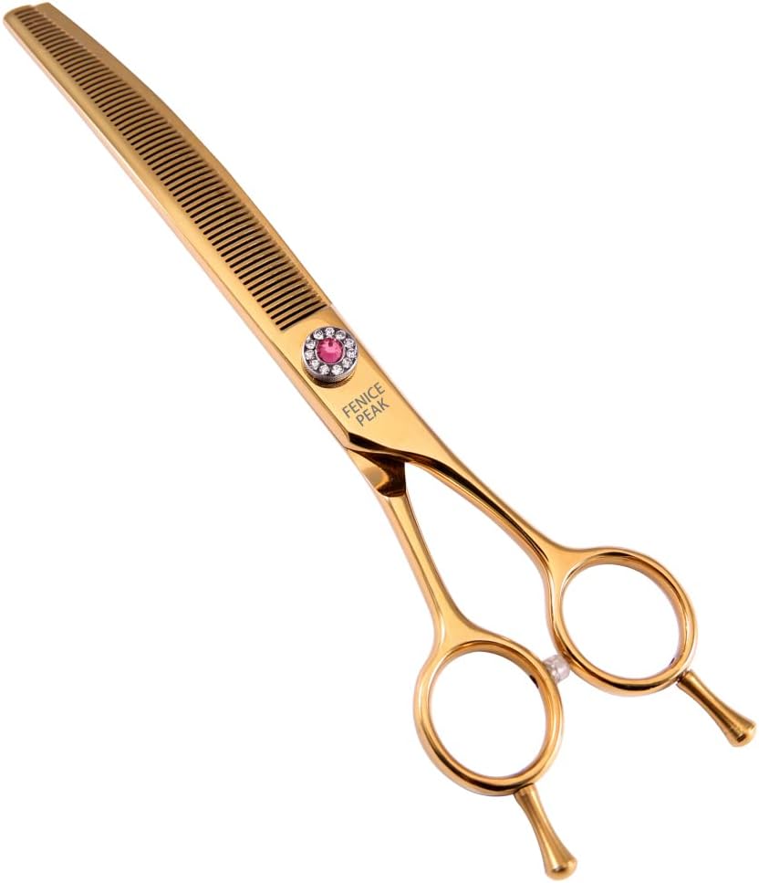 7.0'' 440C Steel Curved Thinning Dog Grooming Scissors V858906