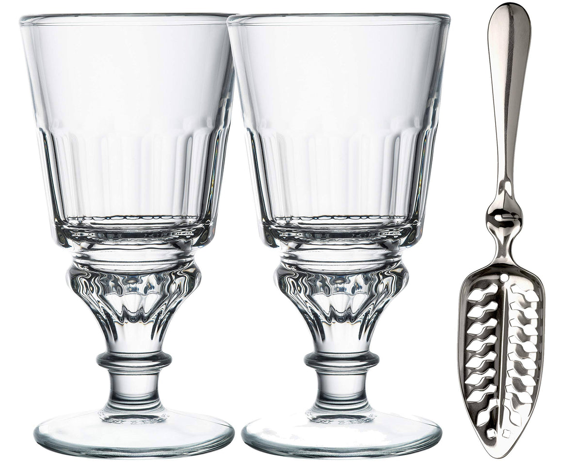 10 oz Absinthe Glasses with Spoon Set of 2 M89770