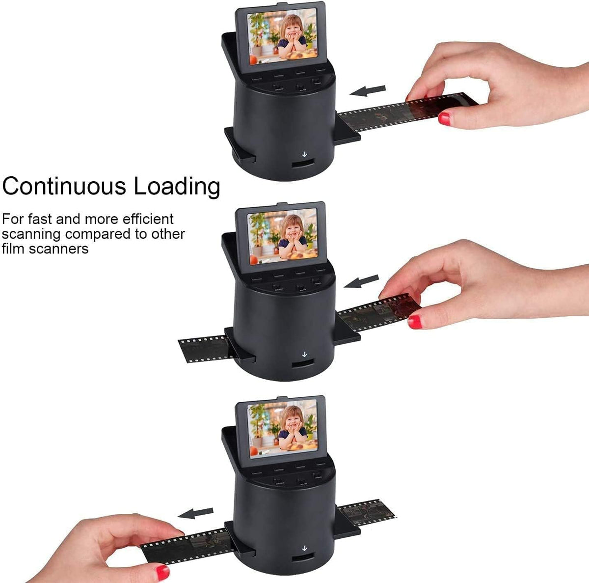 22MP Film & Slide Scanner with 3.5 LCD Q84980