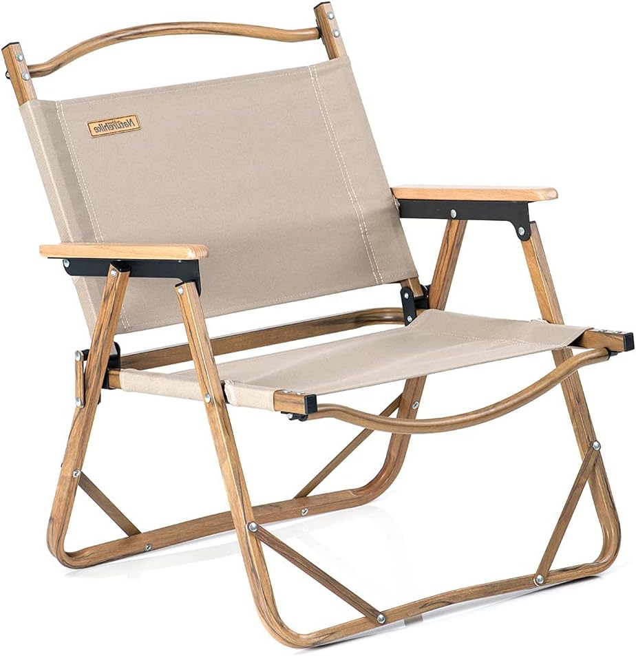Wood Grain Aluminum Portable Folding Camping Chair N32518