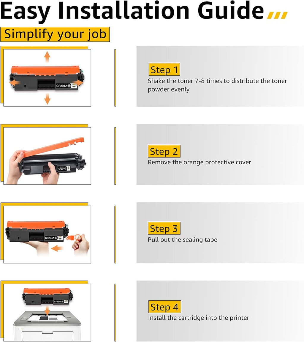 Compatible Black Toner Cartridge 4-Pack O873635