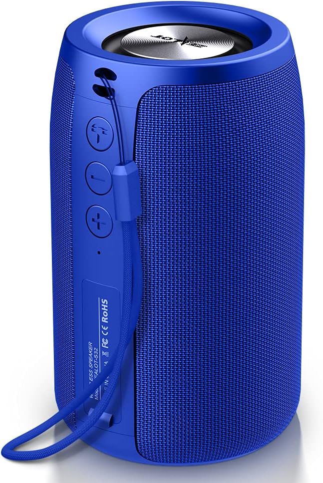 Portable Bluetooth Speaker, Mini Wireless Speaker Waterproof IPX5, Black P959454