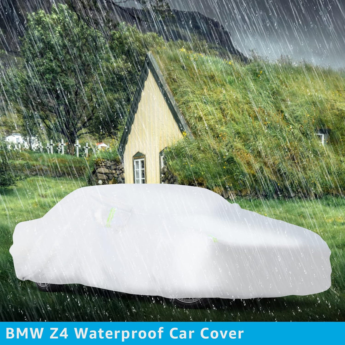 All Weather Waterproof Car Cover with Zipper J6710