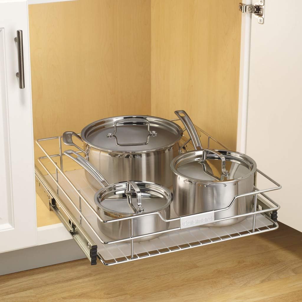 2-Tier Sliding Cabinet Organizer L55686