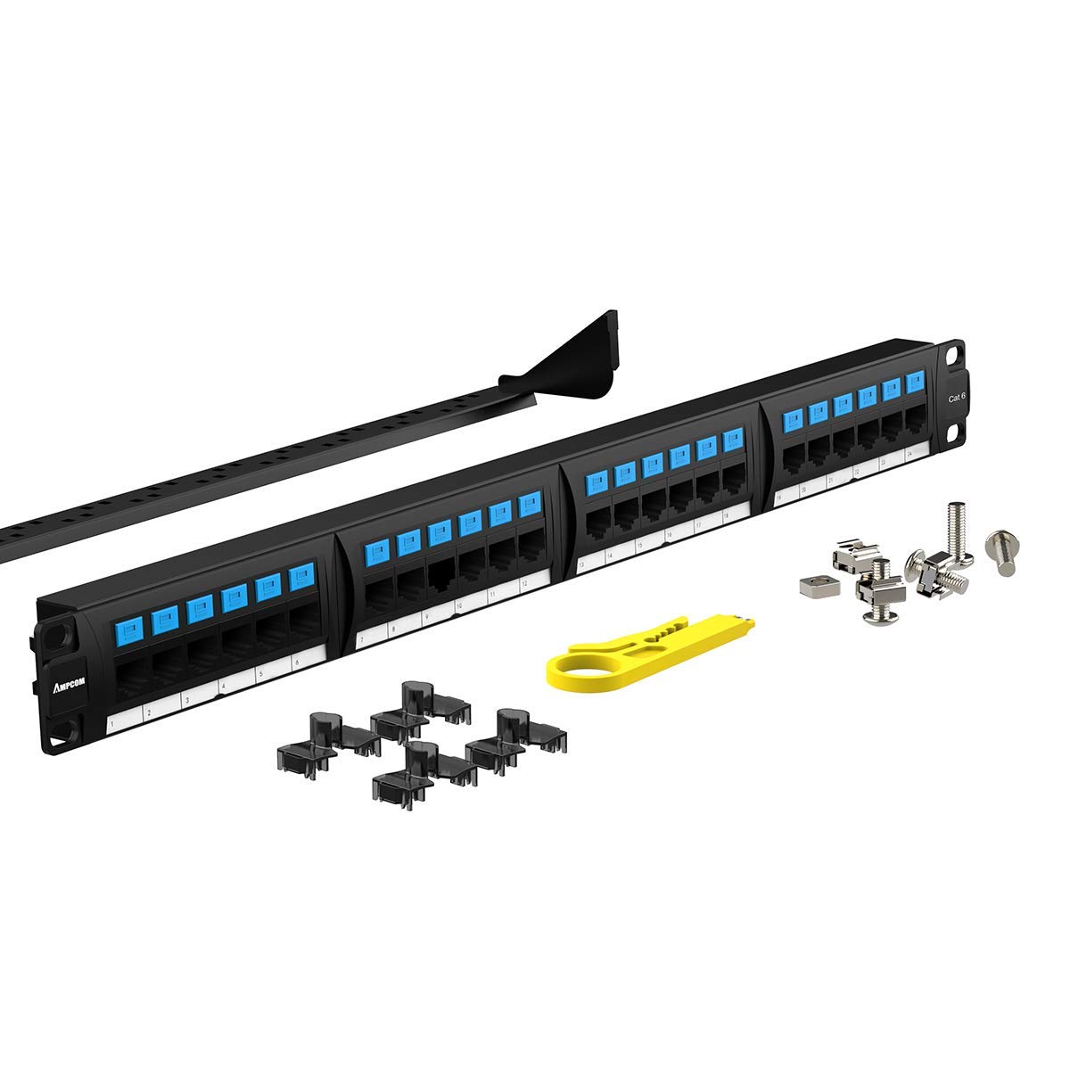 CAT6 48 Ports Patch Panel Rack Mount 2U 19 inch RJ45 G9539