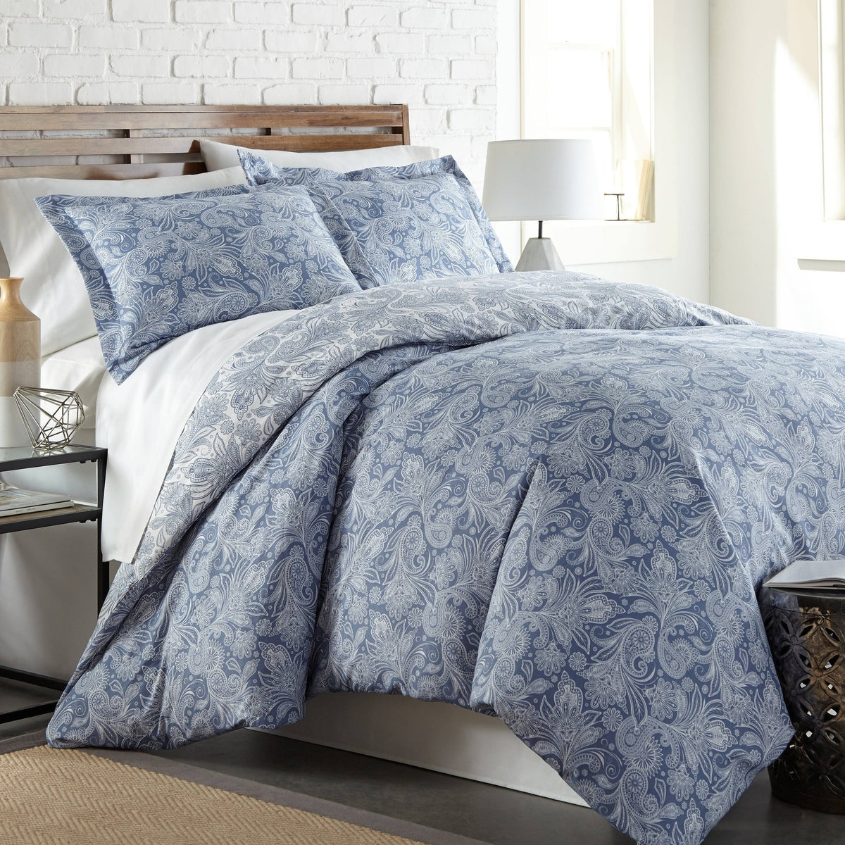 Blue King Down Alternative Comforter Z969