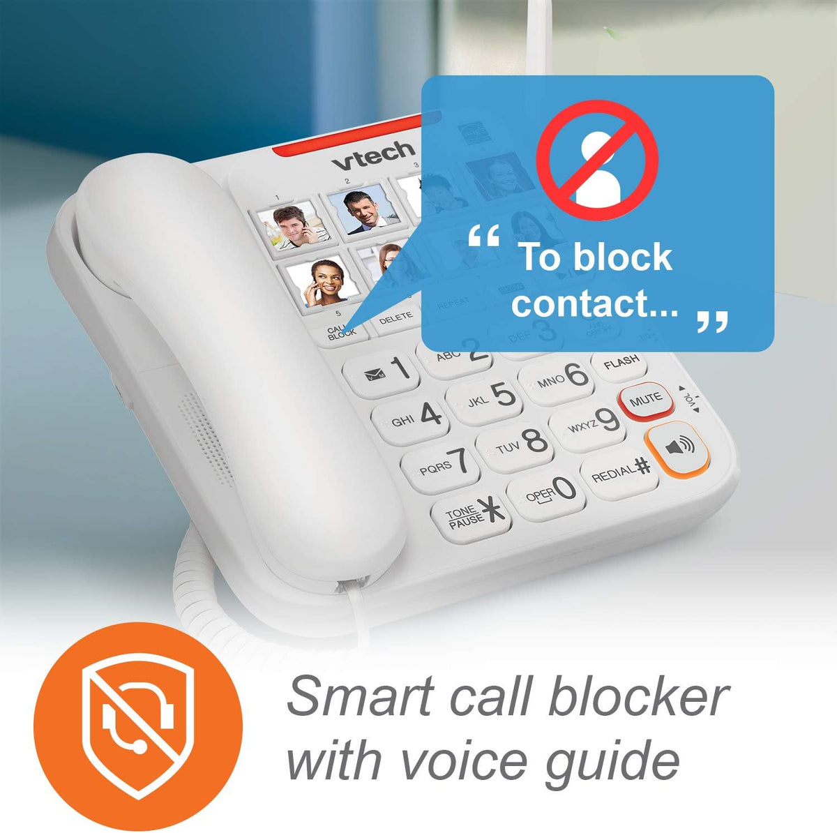Amplified Corded/Cordless Phone with Answering Machine J13294