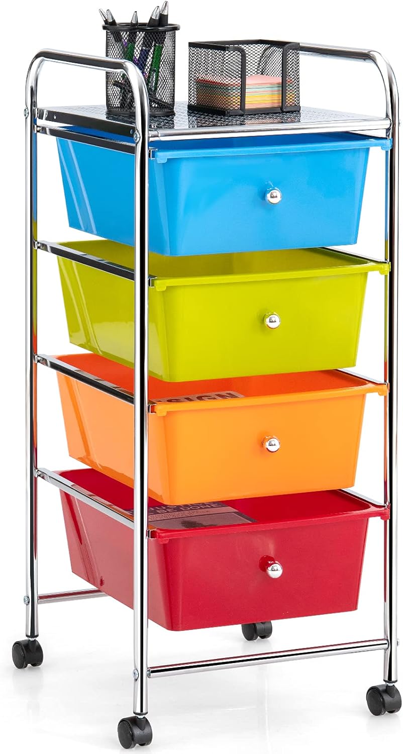 4 Drawer Rolling Storage Cart L852