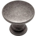Weathered Nickel Round Cabinet Knob 25 Pack I4486