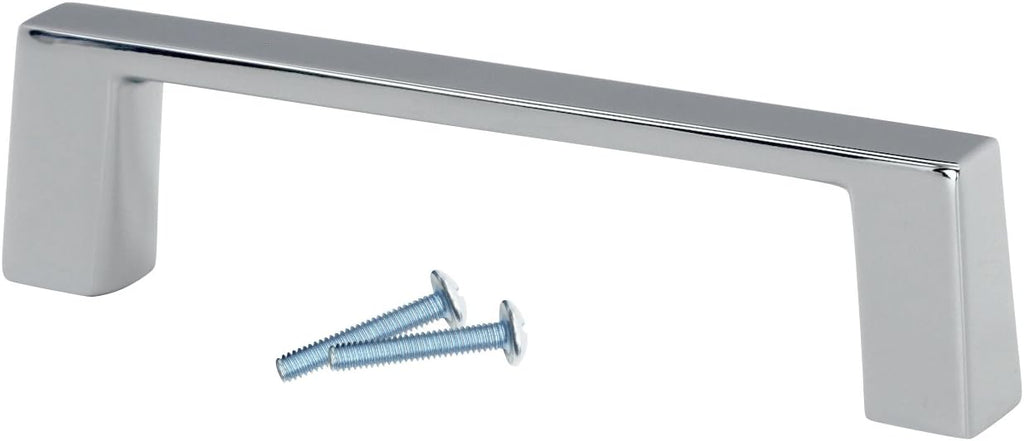 Chrome Square Cabinet Pull Handle 6 Hole Centers C4161