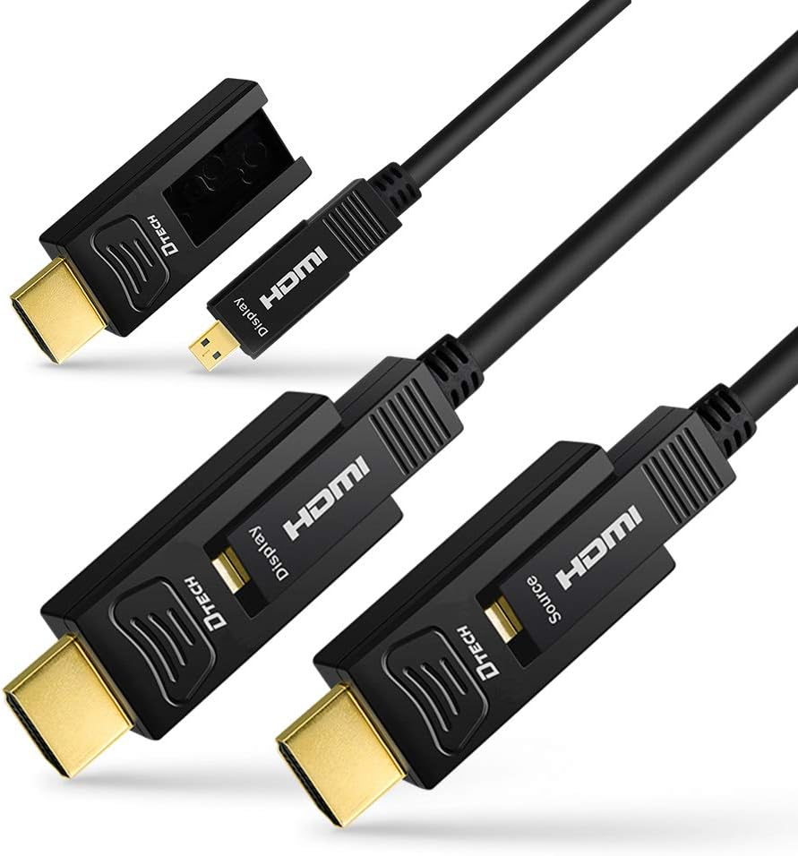 32 Feet Fiber Optic HDMI Cable 4K 60Hz 18Gbps Black 10 Meters Z904