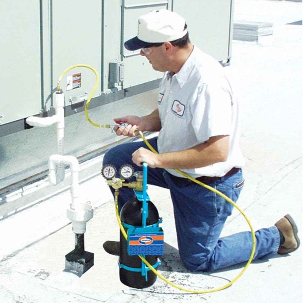 Nitrogen Sludge Sucker and Blaster Kit with Metal Carrying Stand T62370