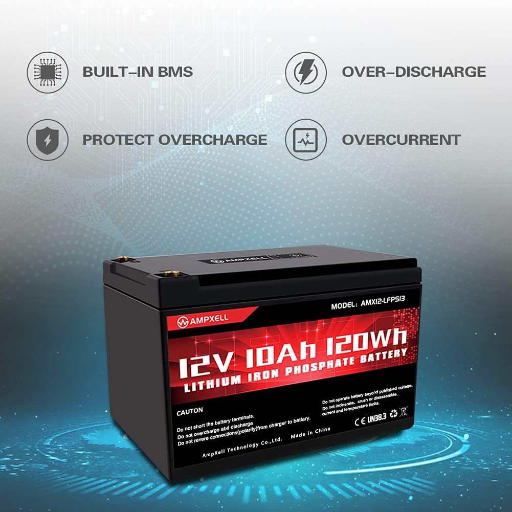 12V 8Ah LiFePO4 Deep Cycle Battery N43185