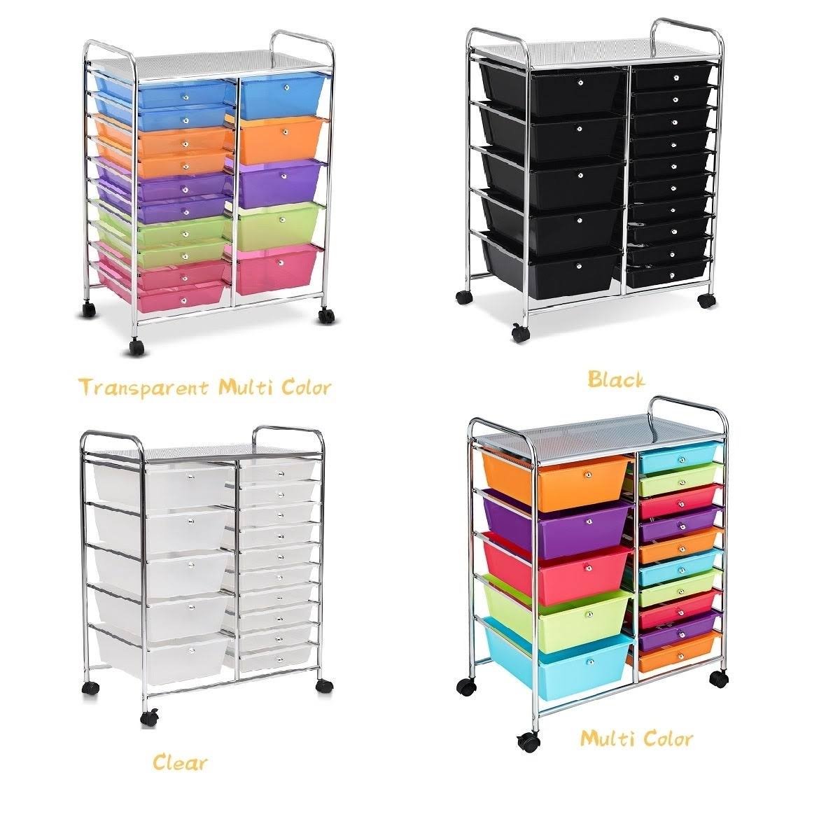 15 Drawer Rolling Cart with Wheels F63026