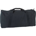 22 oz Canvas Zippered Duffle Bag Black A4532