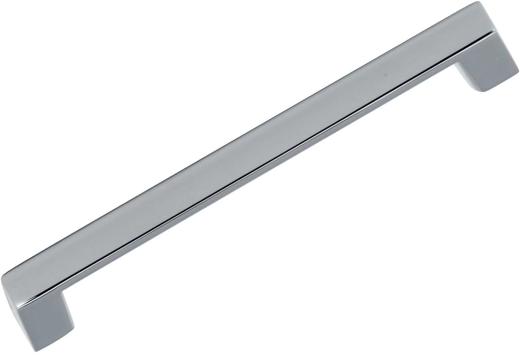 Chrome Square Cabinet Pull Handle 6 Hole Centers C4161
