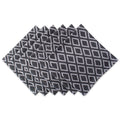 Black & White Diamond Napkin Set of 6 C93604