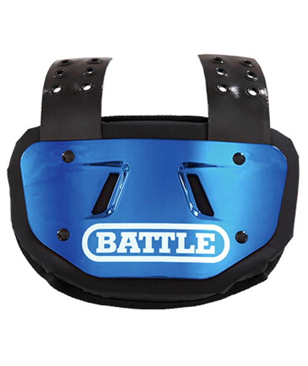 Youth Chrome Protective Football Back Plate Blue I924234