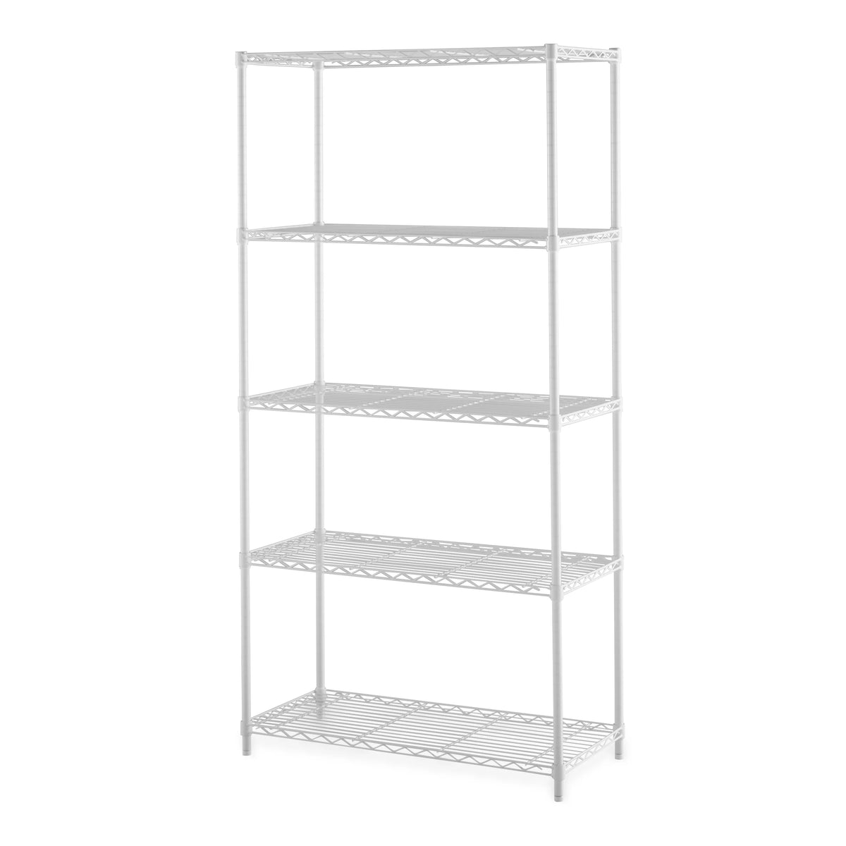 Black Wire 5-Tier 72 H x 36 W x 16 D 1750lb Capacity Q87178