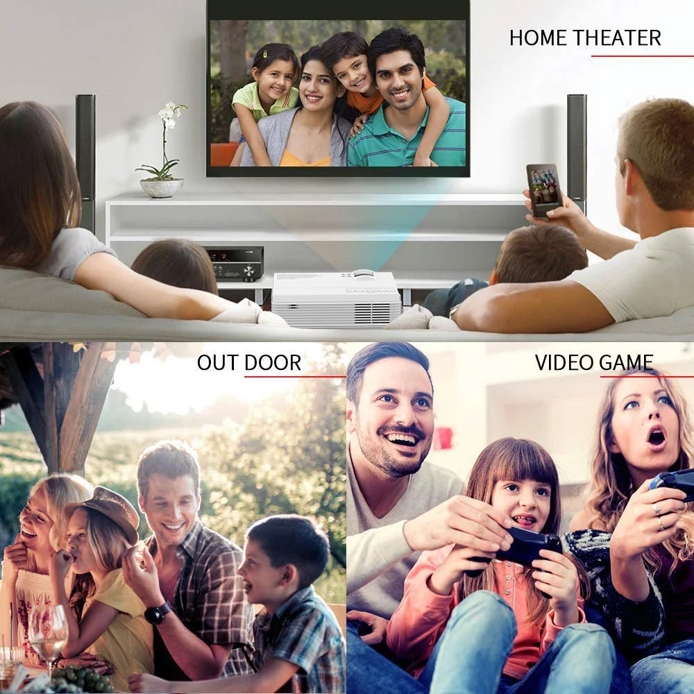 1080P Supported Mini LED Portable Projector I7201