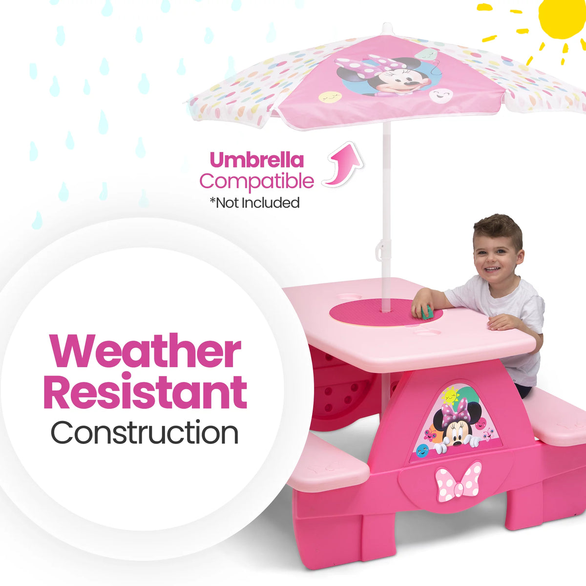 Picnic Table with Cupholders Z966
