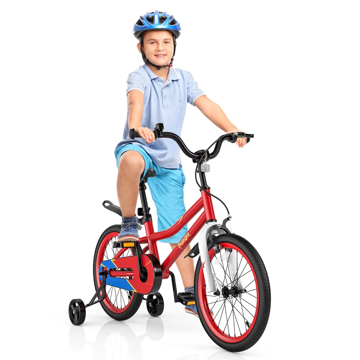 18 Kid's Bike with Training Wheels and Basket Y422686