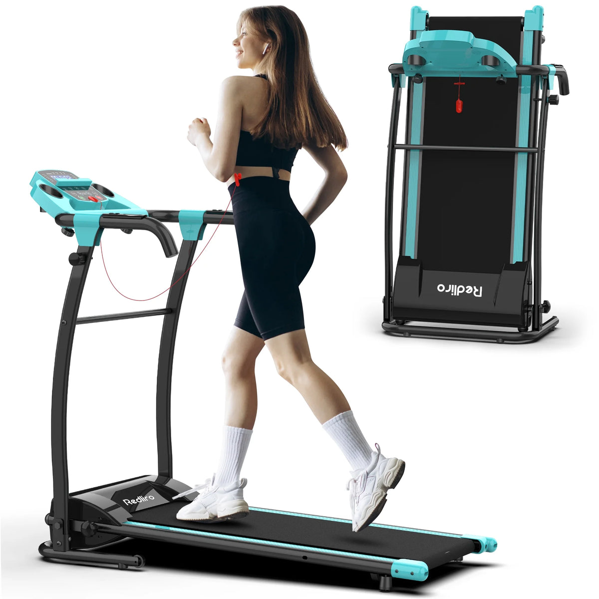 Portable Folding Treadmill Incline Electric Walking Running Machine H382706