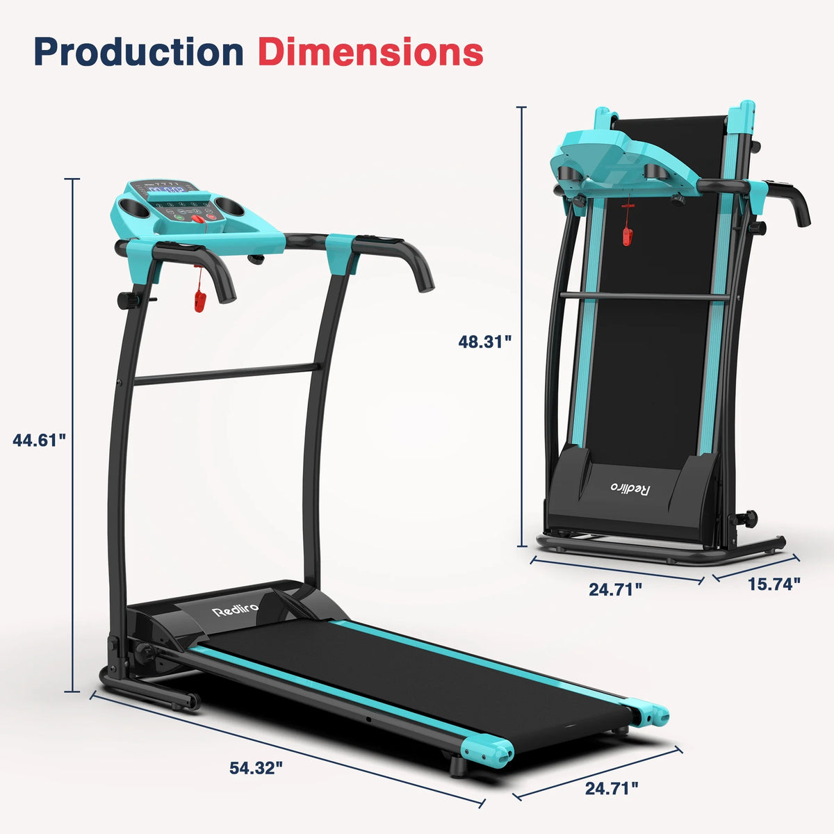 Portable Folding Treadmill Incline Electric Walking Running Machine H382706