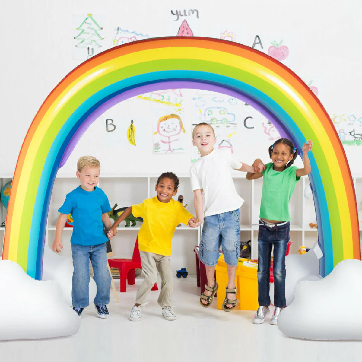 Inflatable Rainbow Sprinkler Water Toy S917