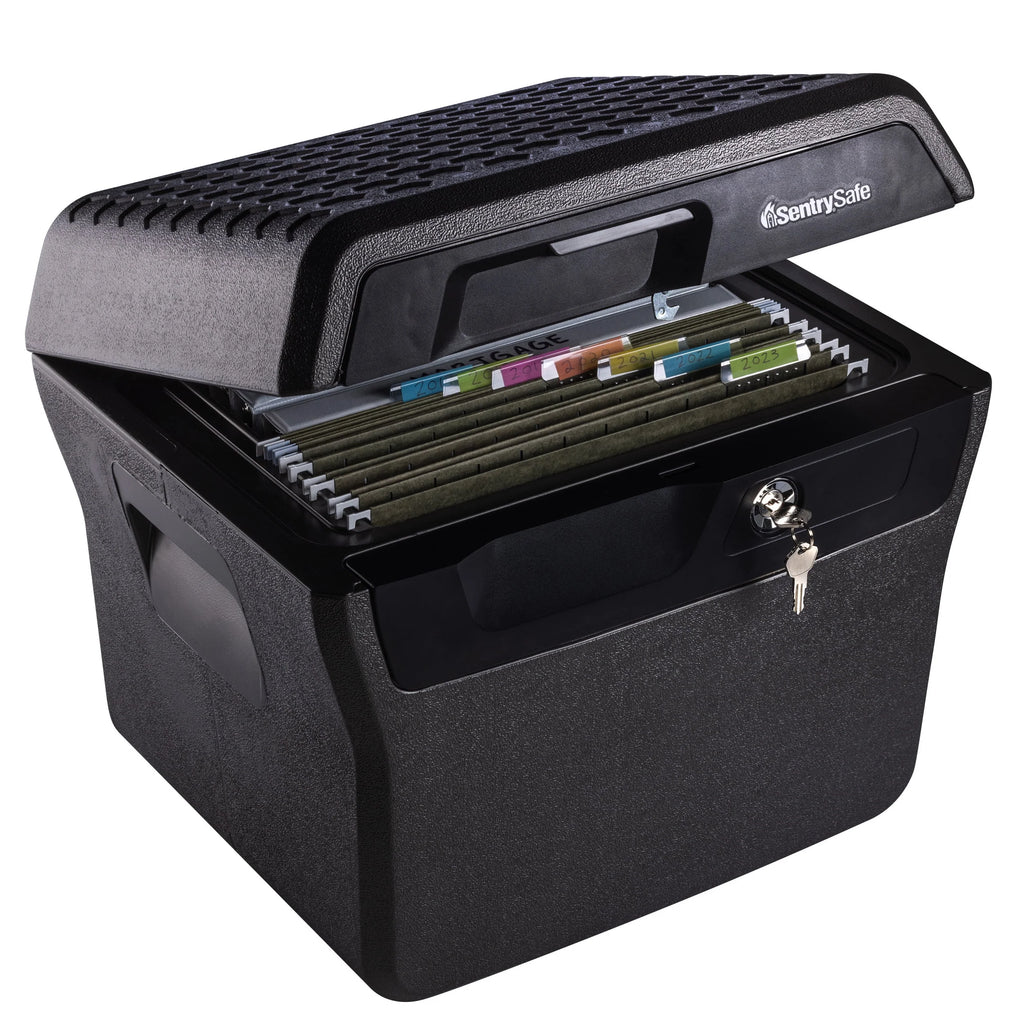 Fire-Resistant Water-Resistant File Safe Box with Key Lock 0.66 Cu. ft. J1134