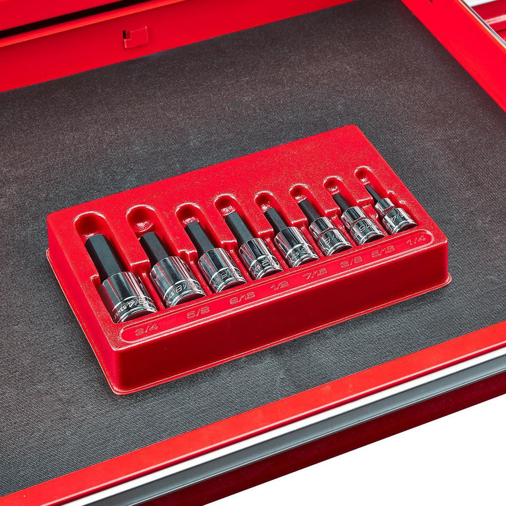 1/2 in. Drive SAE Hex-Bit Socket Set, 8-Piece O869