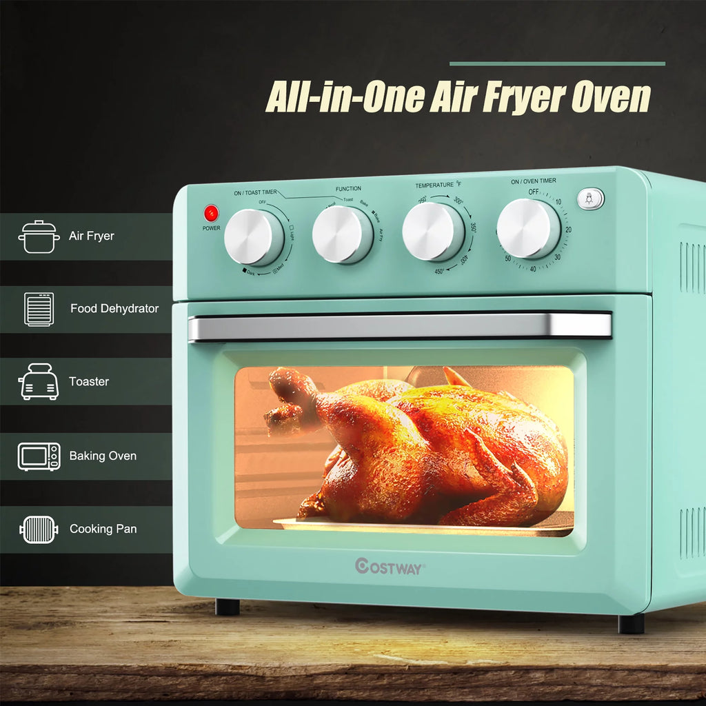 19 QT Air Fryer Toaster Oven with 5 Accessories E7074