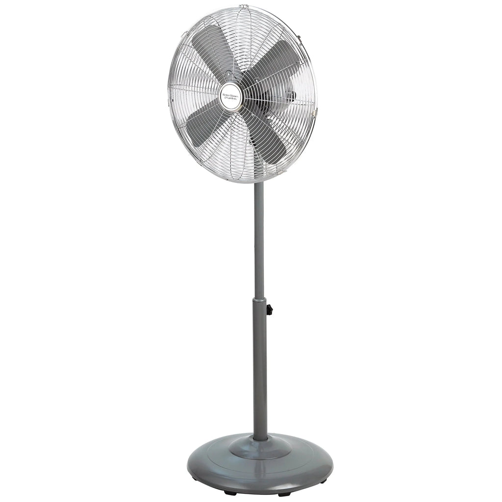 16 inch Adjustable Height Oscillating 3-Speed Metal Stand Fan in Red X250127