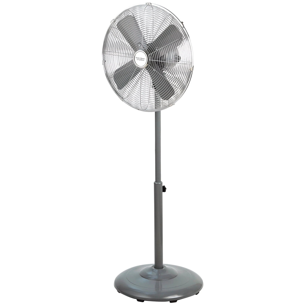 16 inch Adjustable Height Oscillating 3-Speed Metal Stand Fan in Red X250127