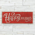 Red Happy Holidays Sign Pack of 2 Q1774