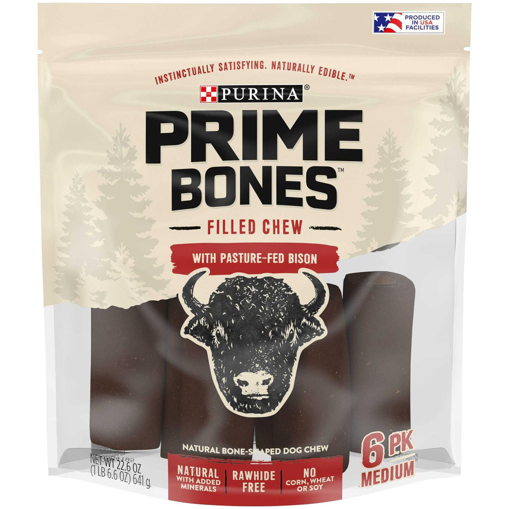 Natural Dog Treats Filled Chew With Bison U86963