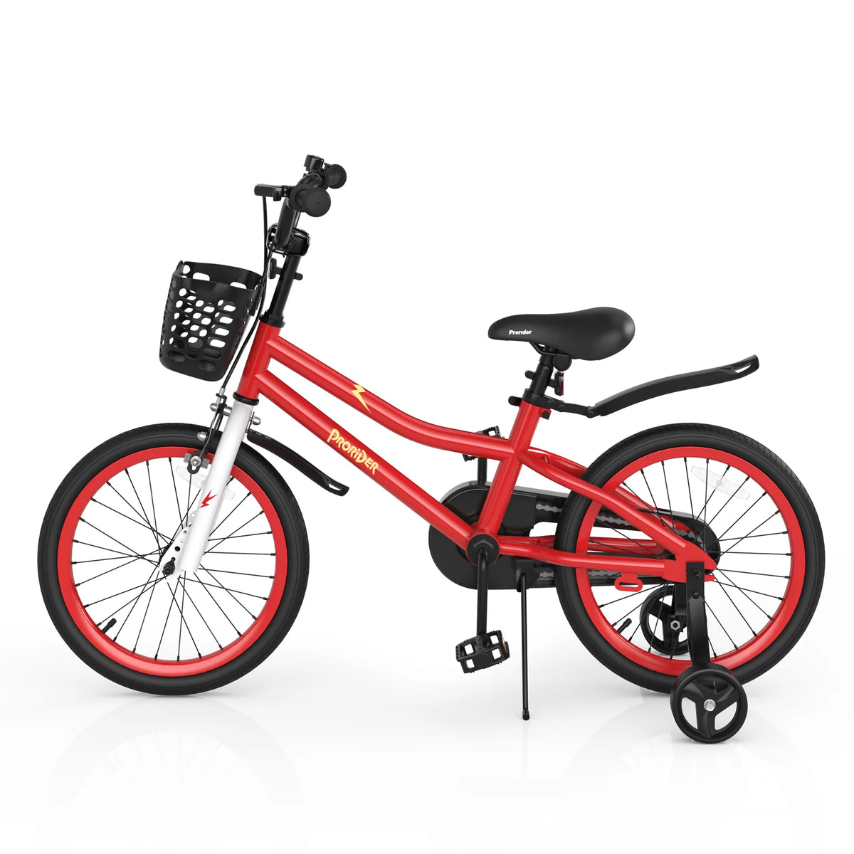 18 Kid's Bike with Training Wheels and Basket Y422686