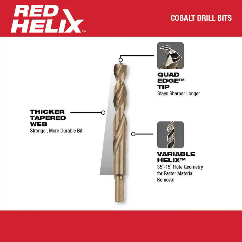 Red Helix Drill Bit Set 6-Piece G839