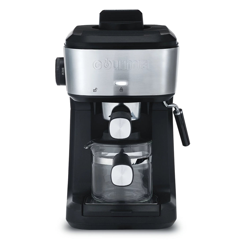 4-Shot Steam Espresso, Cappuccino, and Latte Maker with Frothing Wand A4866