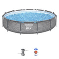 Steel Pro MAX 12' x 30 Above Ground Swimming Pool Set I776